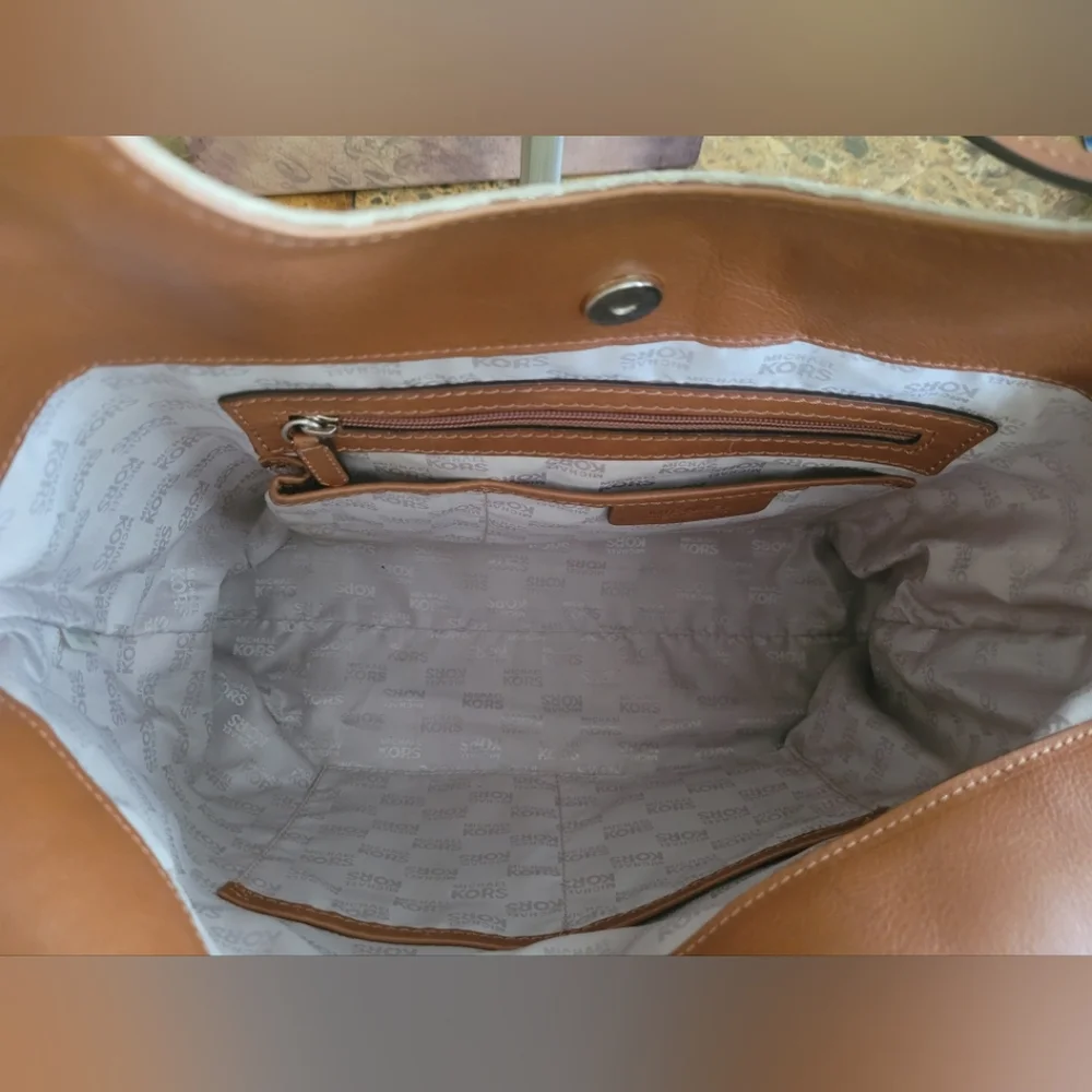 Michael Kors Brown Logo Tote Bag
